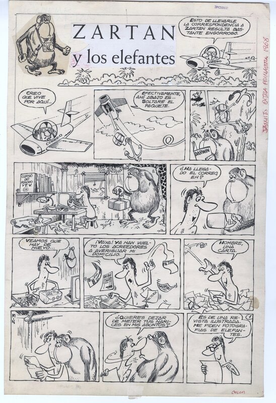 José Luis Vega, Zartan et les éléphants !!?? - Comic Strip