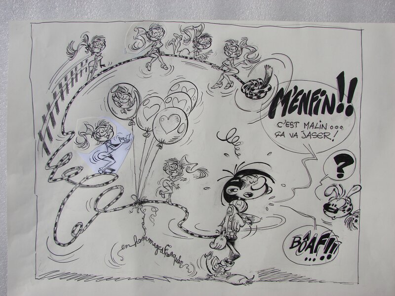 Hommage à Franquin par Joalbanese - Illustration originale