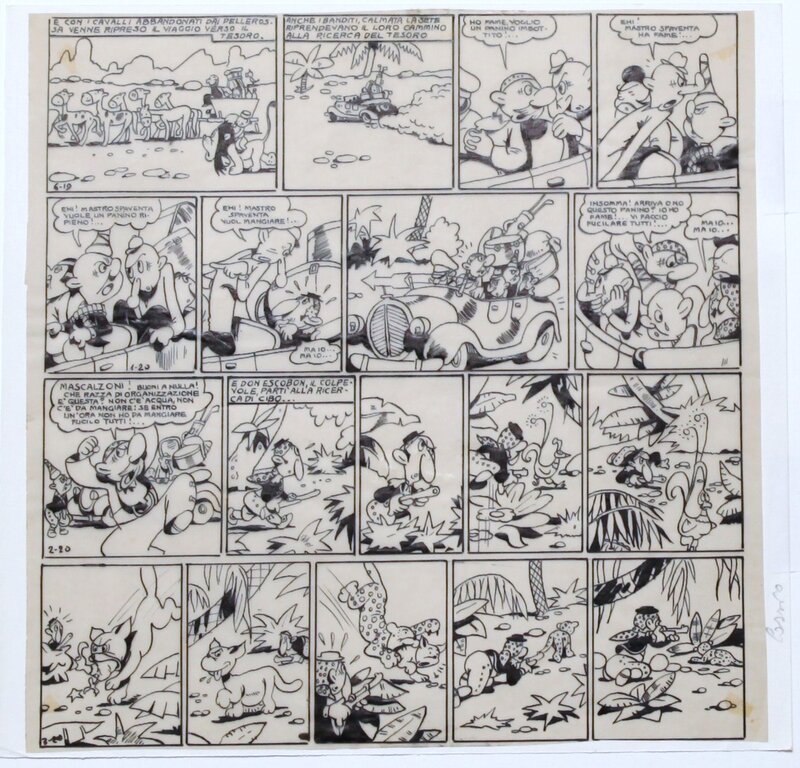 Burlesque italien attribué à COSSIO ? 1940 - Comic Strip