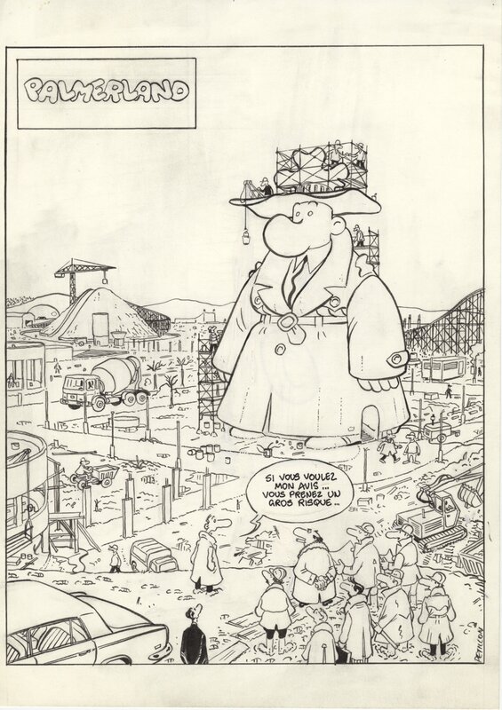René Pétillon, Jack Palmer-Gag en une planche-Palmerland - Comic Strip