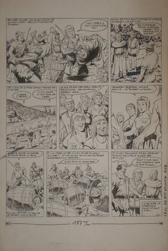 Lucien Nortier, Christian Gaty, Jean Ollivier, Robin Des Bois / Les vendanges de Clapham - Comic Strip