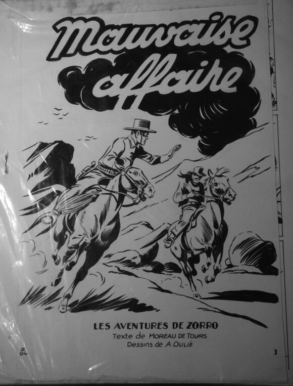 André Oulié, Couverture Originale - Les aventures de Zorro - Couverture originale