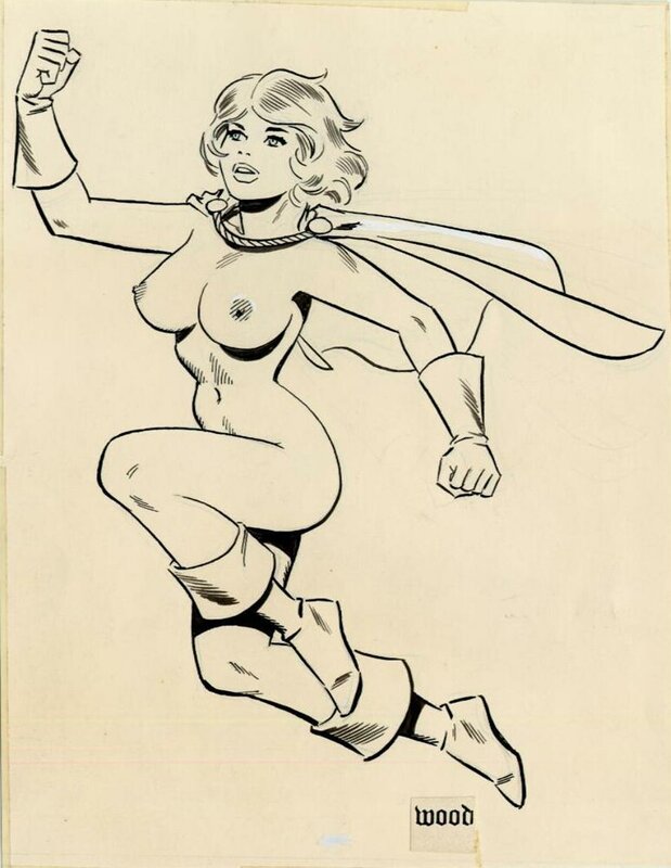 Power Girl by Wally Wood - Original Illustration