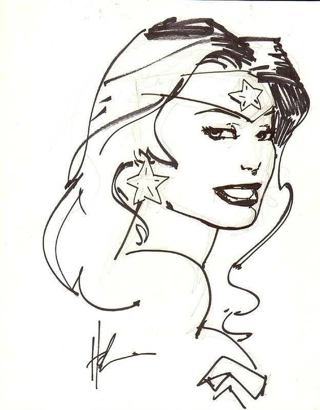 Wonder Woman par Howard Chaykin - Illustration originale
