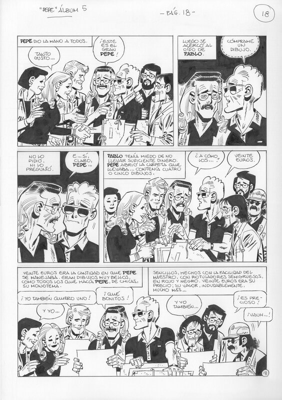 Pepe 5, pag. 18 par Carlos Giménez - Planche originale