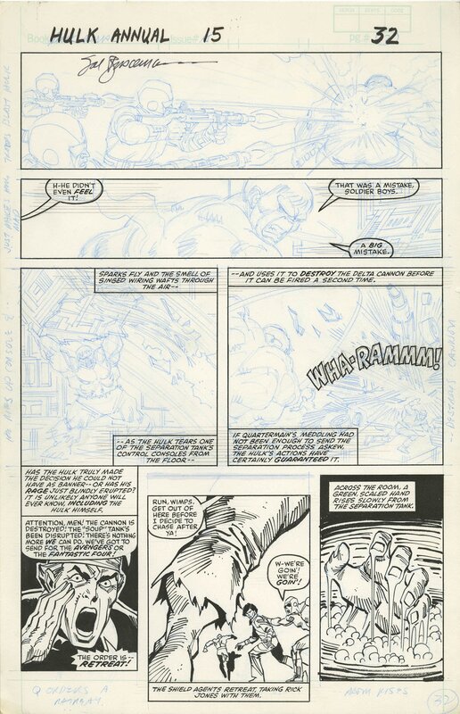 Sal Buscema, Incredible Hulk Annual Vol 1 15 page 32 - Original art