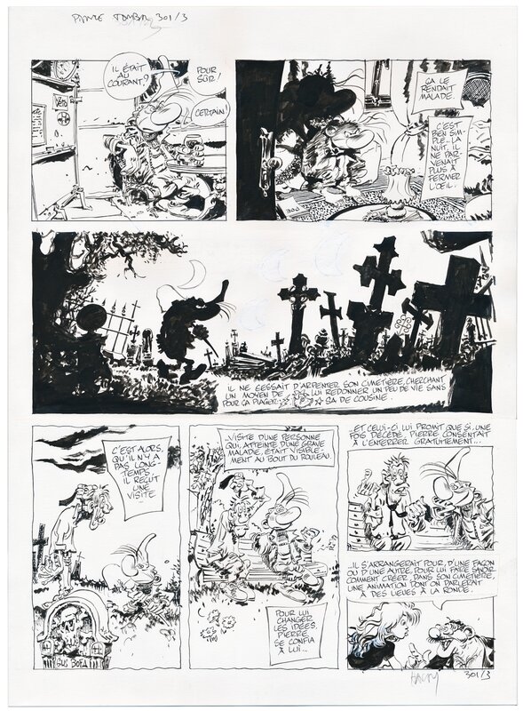 Marc Hardy, Pierre tombal, HC 301 pl. 3 - Comic Strip
