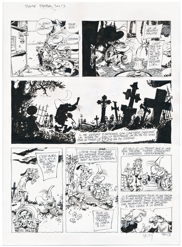 Marc Hardy, Pierre tombal, HC 301 pl. 3 - Planche originale