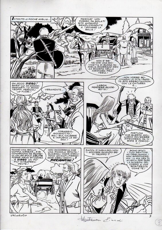 Giuseppe Montanari, Claudio Piccoli, Valoroso - Zorro, Il Giornalino n°31/97 - Comic Strip