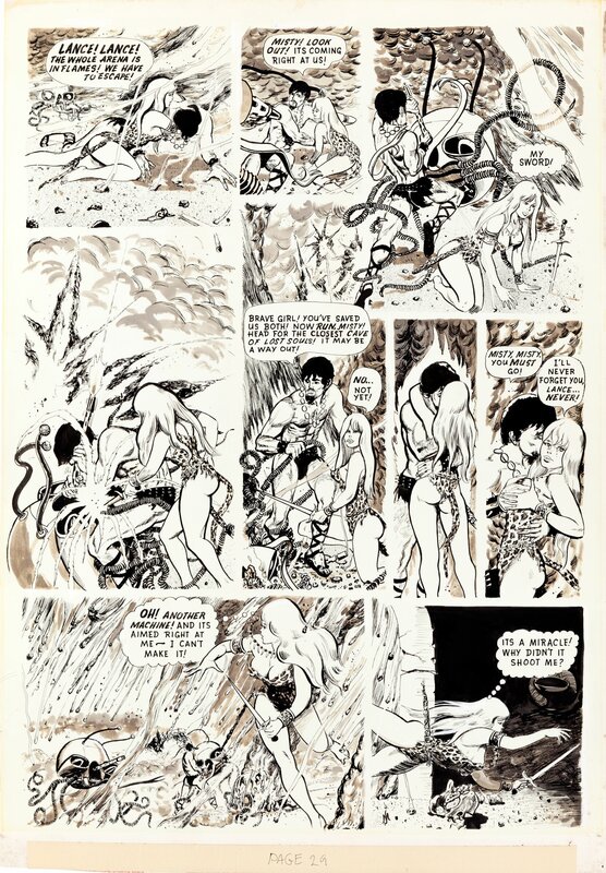James McQuade, Misty  Jungle Girl pg 29 - Comic Strip