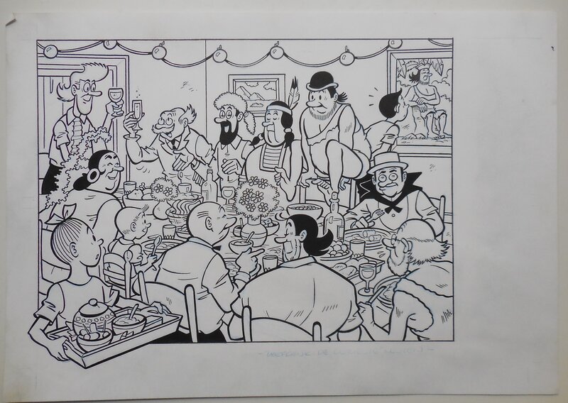De curieuze neuzen par Luc Morjaeu - Illustration originale
