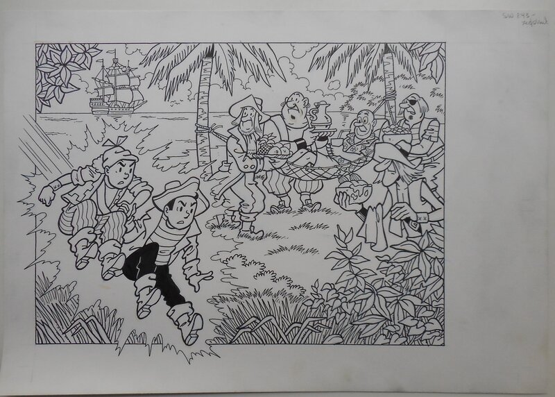 De kaperkoters par Luc Morjaeu - Illustration originale