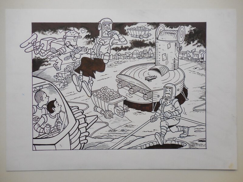De tikkende tinkan par Luc Morjaeu - Illustration originale