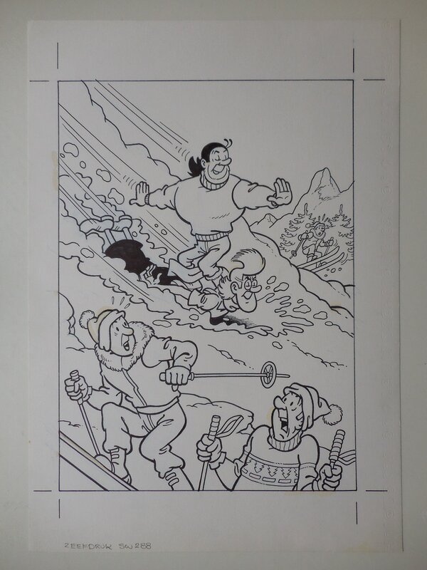Het slapende goud par Luc Morjaeu - Illustration originale
