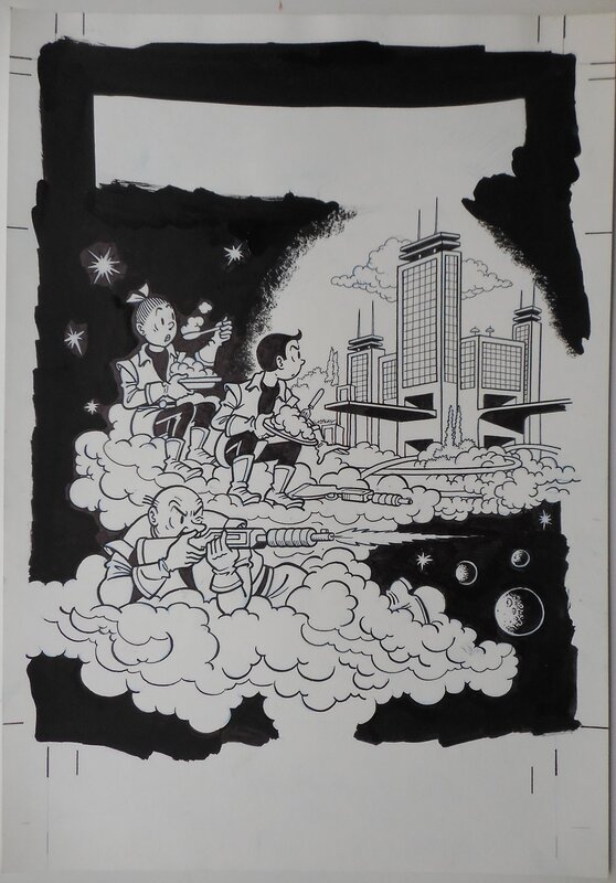 Luc Morjaeu, Suske en Wiske 109 De wolkeneters - Original Cover