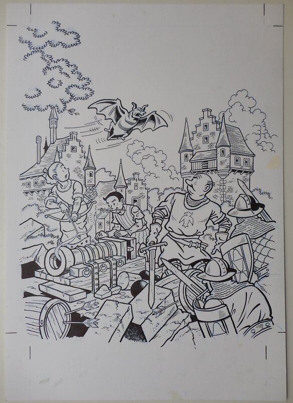 Luc Morjaeu, Suske en Wiske 111 De schat van Beersel - Couverture originale