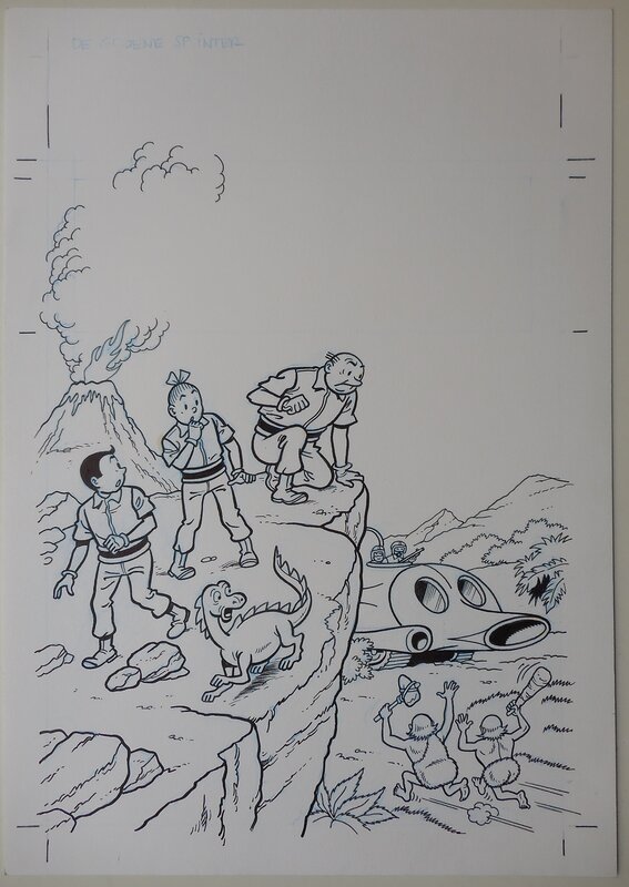 Luc Morjaeu, Suske en Wiske 112 De groene splinter - Couverture originale