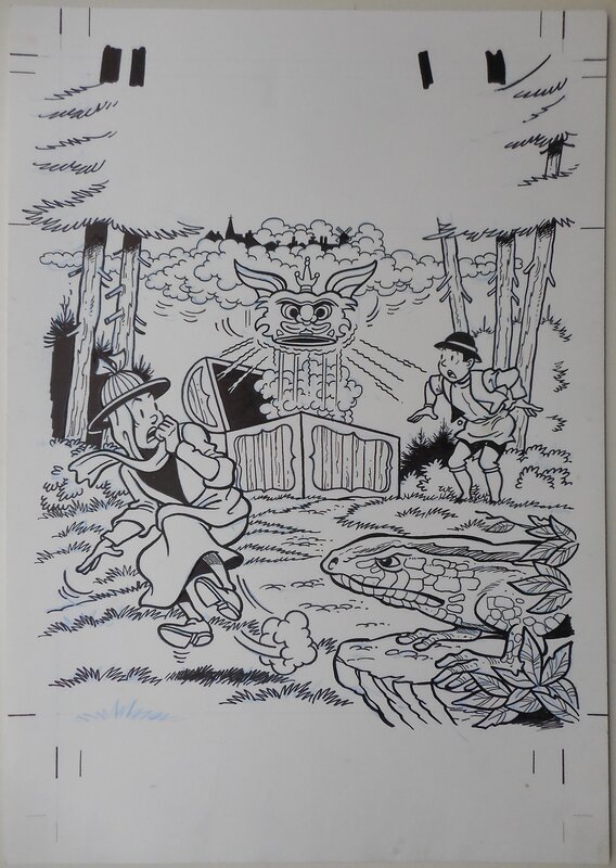 Luc Morjaeu, Suske en Wiske 173 Het drijvende dorp - Couverture originale