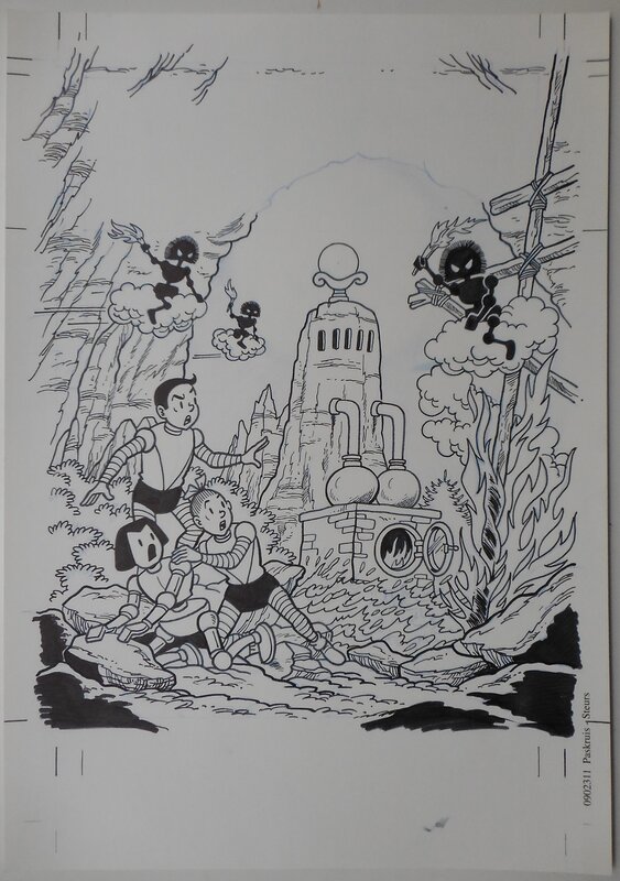 Luc Morjaeu, Suske en Wiske 182 De koperen knullen - Original Cover