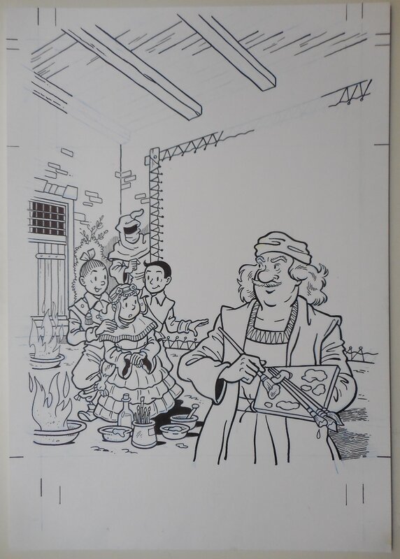Luc Morjaeu, Suske en Wiske 292 De nachtwachtbrigade - Couverture originale