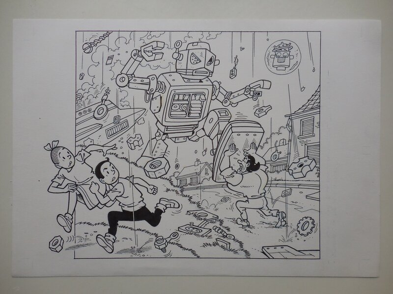 Luc Morjaeu, Suske en Wiske 294 De tikkende Tinkan - Couverture originale