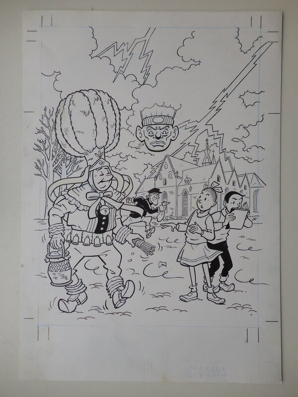 Luc Morjaeu, Suske en Wiske 297 De joviale Gilles - Couverture originale