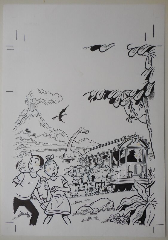 Luc Morjaeu, Suske en Wiske 74 Wattman - Original Cover