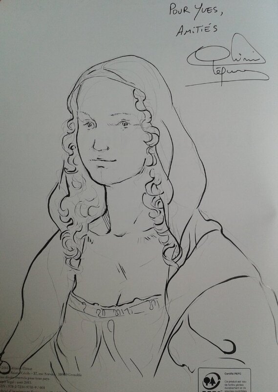 Léonard de Vinci par Olivier Pâques - Dédicace