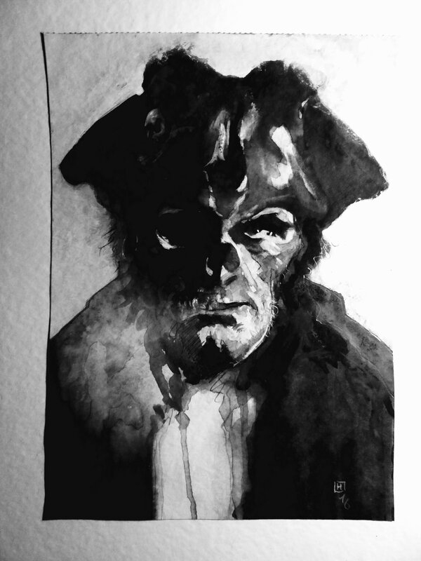 Fabrice Le Hénanff, Long John Silver (recherche hommage à) - Planche originale