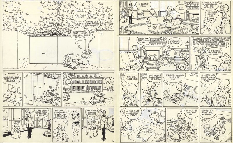 René Pétillon, Jack Palmer-Le Pekinois-PL 1-2 - Comic Strip
