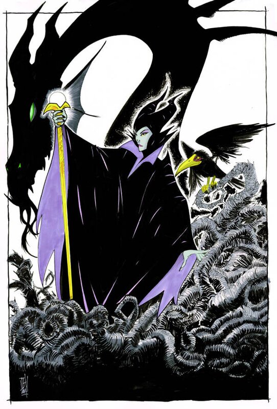 Maleficent par Tom Hodges - Illustration originale