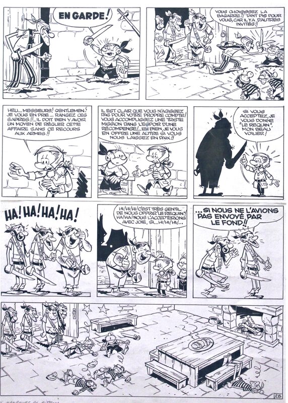 Marcel Remacle, Vieux Nick - Les mangeurs de citron - pl.28 - Planche originale