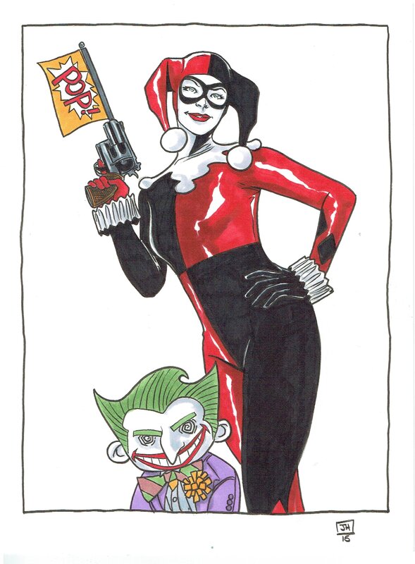 Jeremy Haun Harley Quinn - Illustration originale