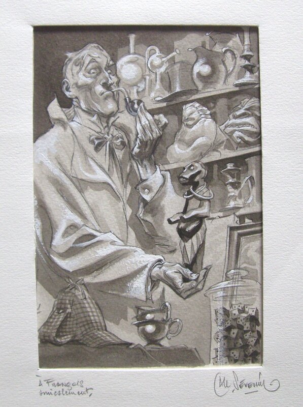 Al Severin, Sherlock Holmes aime les pipes bien faites ! - Illustration originale