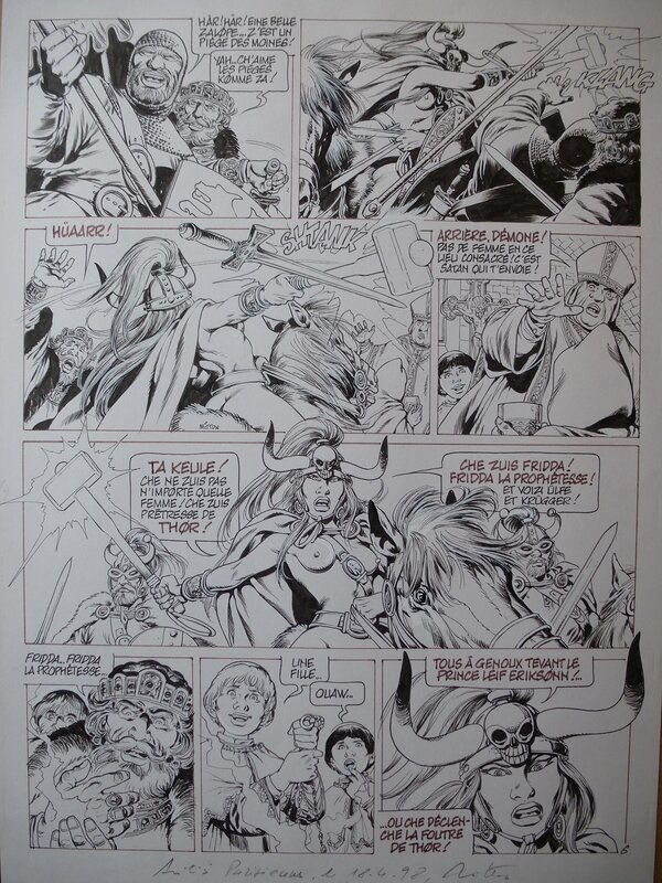 Jean-Yves Mitton, Chroniques Barbares tome 4 planche 6 - Comic Strip