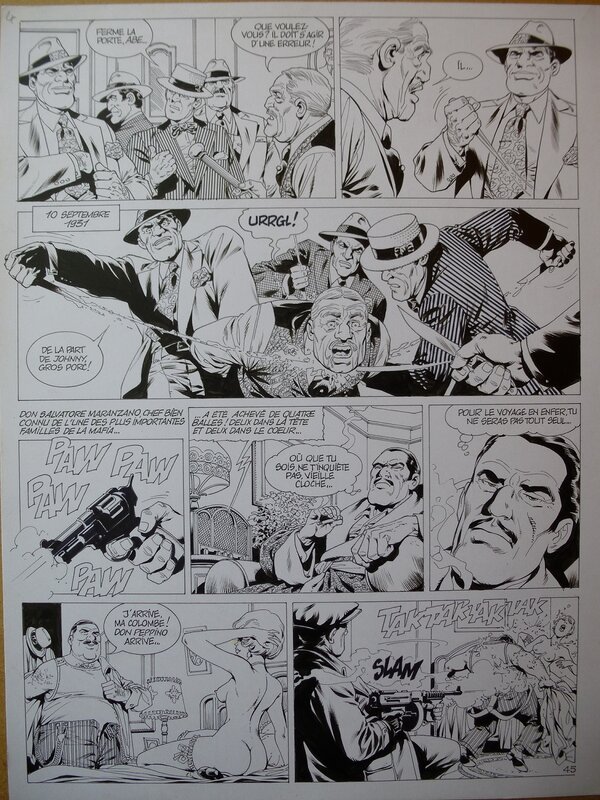 Jean-Yves Mitton, De silence et de sang tome 4 planche 45 - Planche originale