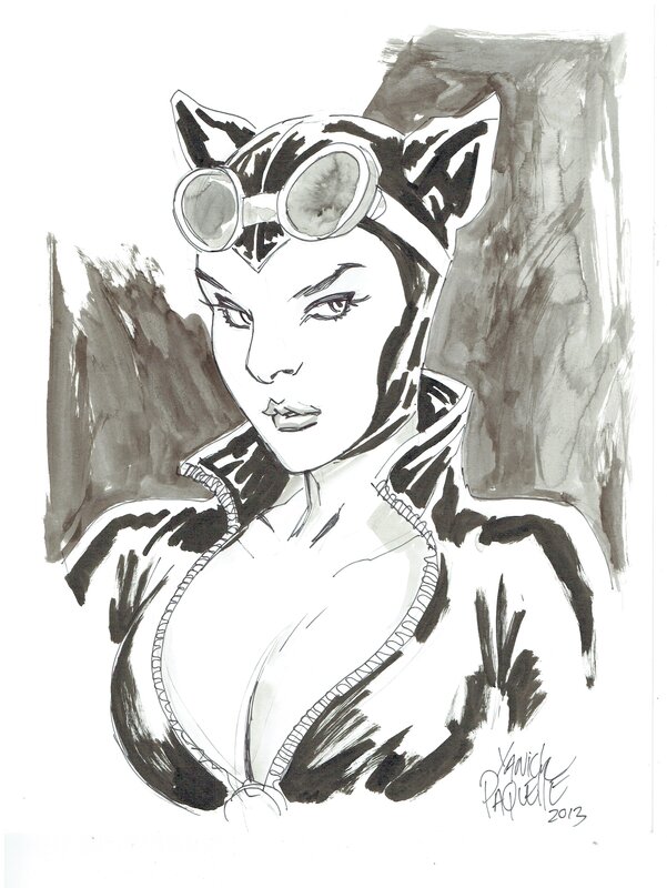 Yanick Paquette Catwoman - Illustration originale