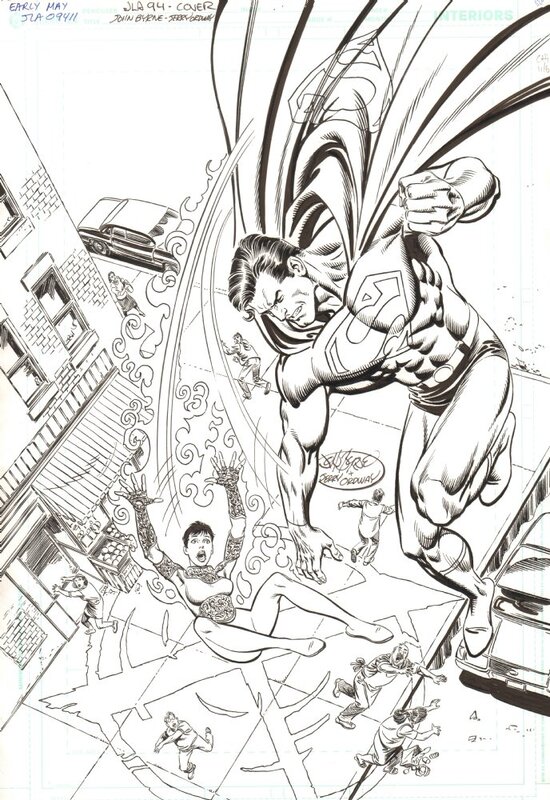 JLA by John Byrne, Jerry Ordway - Original Cover