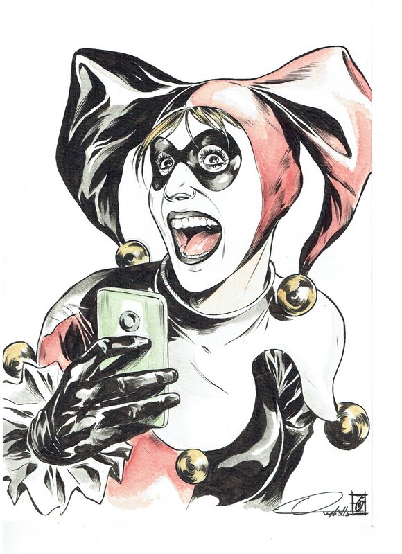 Gianlucca Gugliotta Harley Quinn - Illustration originale