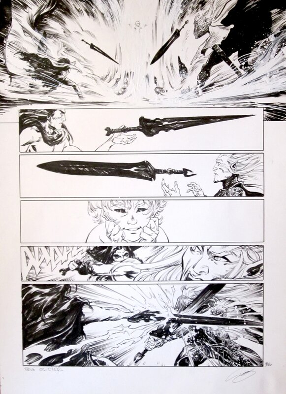 Elric par Robin Recht - Planche originale