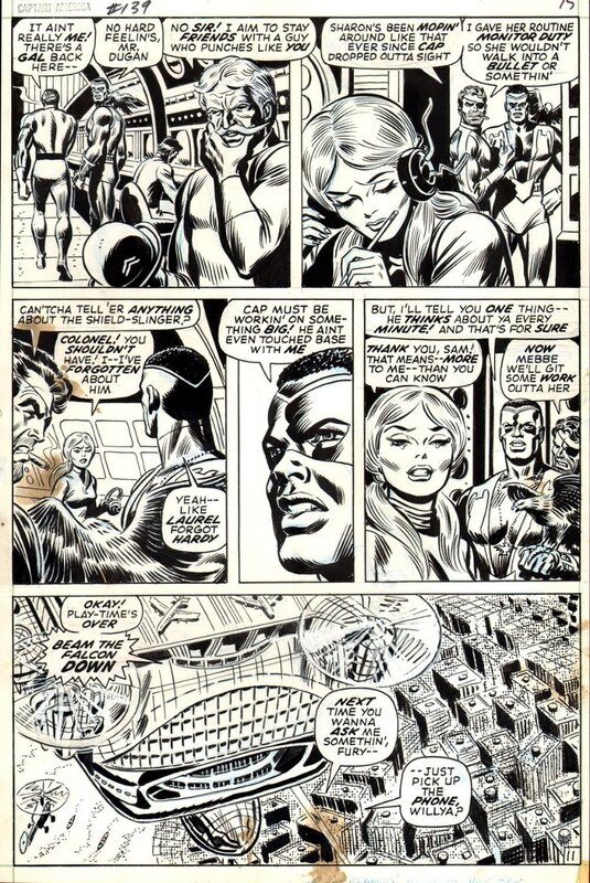 John Romita, Captain AMERICA #139 - Planche originale