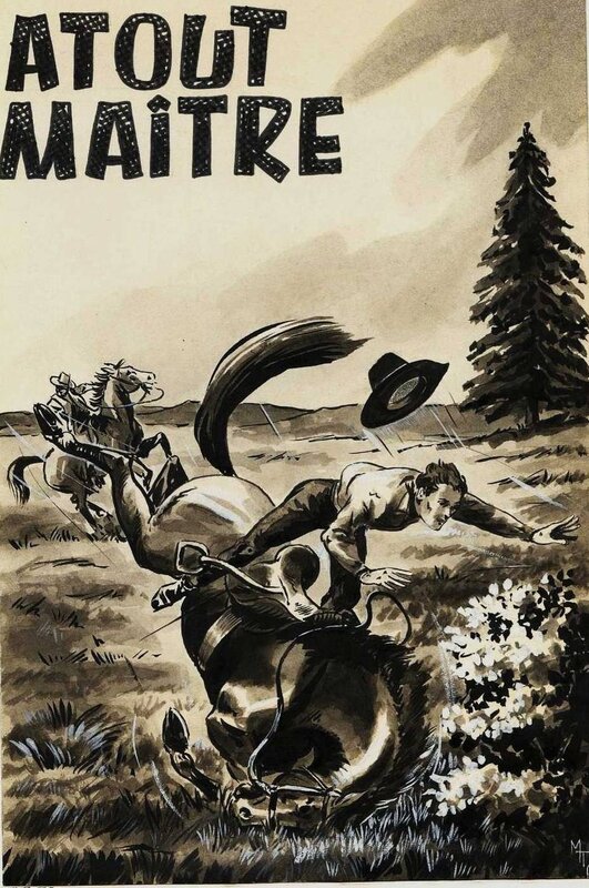 Atout maître - Zorro spécial n° 36 (SFPI) par Maurice Toussaint - Planche originale