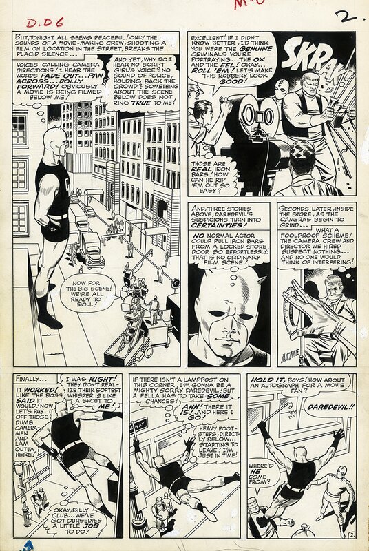 Wally Wood, Daredevil #6 - Planche 2 - Comic Strip