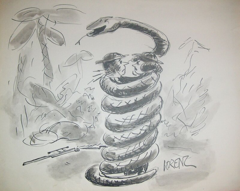 Snake by Lee Lorenz - Original Illustration