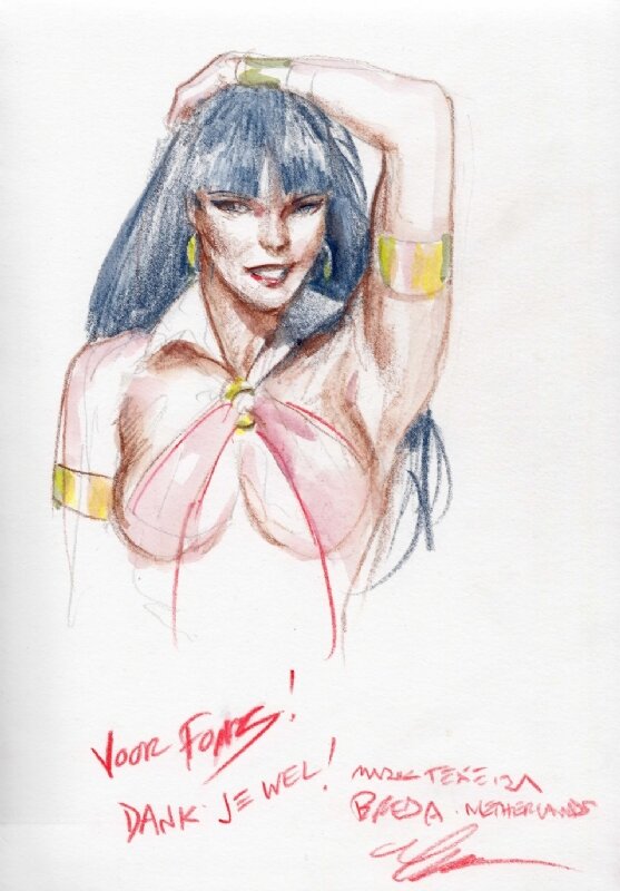 Mark Texeira Vampirella - Sketch