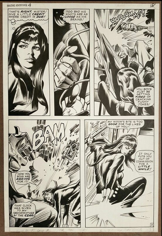 Gene Colan, Bill Everett, Black WIDOW by Gene Colan - Comic Strip