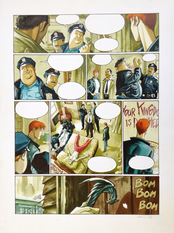 Rapaces 1 par Enrico Marini, Jean Dufaux - Planche originale