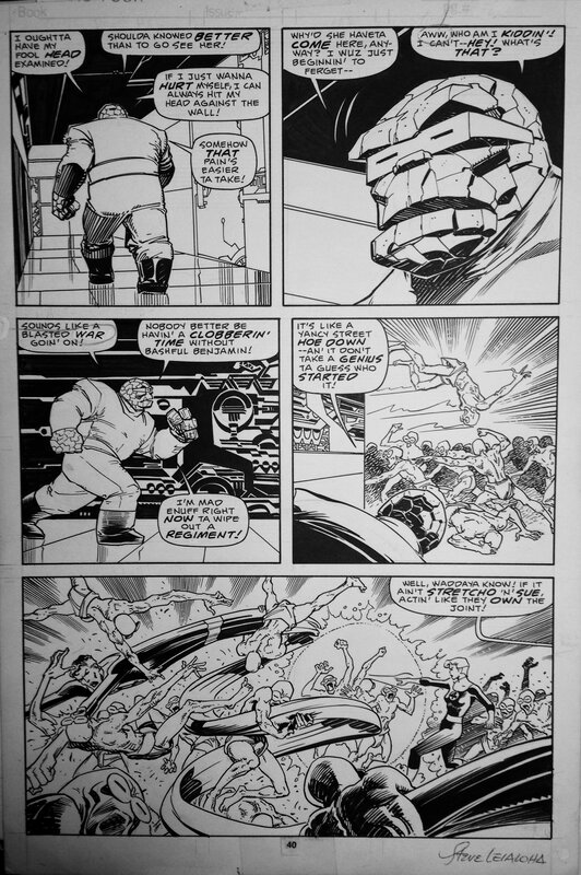 Fantastic Four #296 par John Buscema, Steve Leialoha - Planche originale