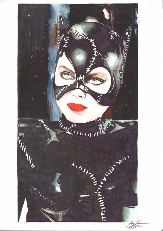Guilherme Silva, Catwoman -Batman le defi - Original Illustration