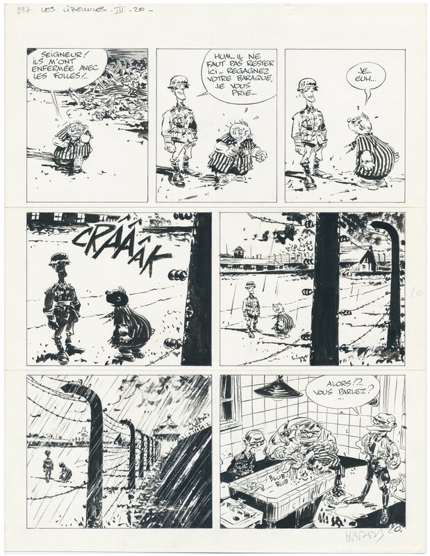 Marc Hardy, La patrouilles des Libellules, tome III, pl. 20 - Planche originale